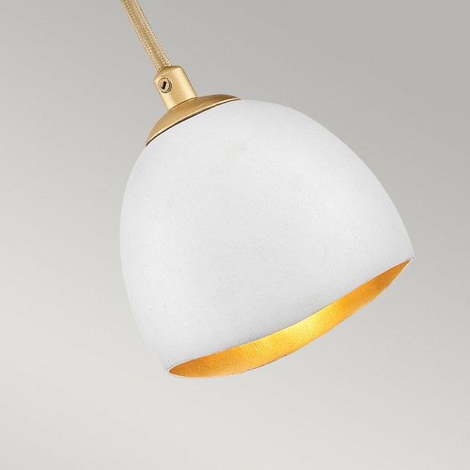 Nula Single Wall Light Shell White/Luxe Gold