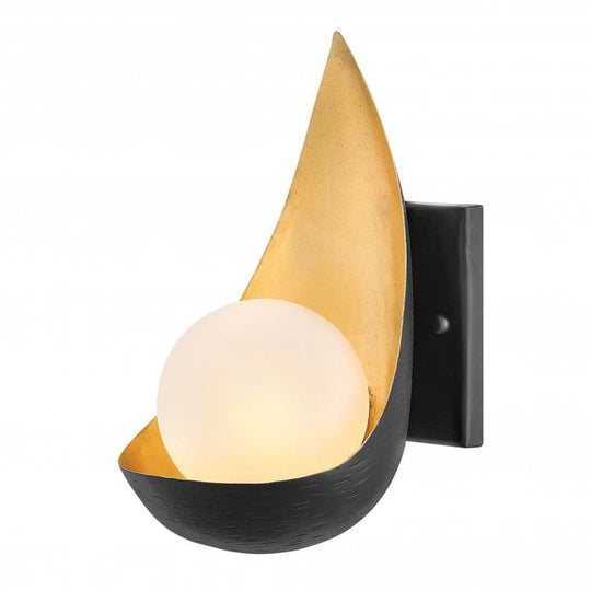 Ren Single Wall Light Black / Gold