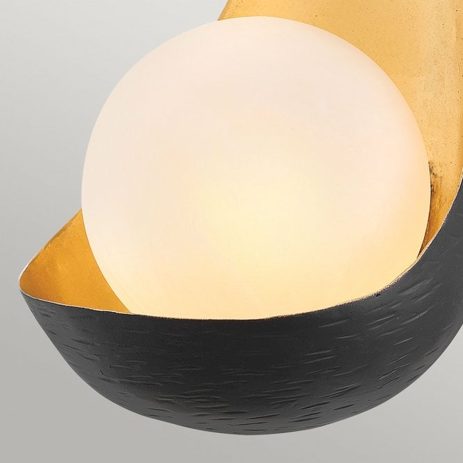 Ren Single Wall Light Black / Gold