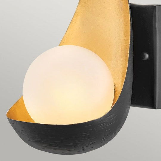 Ren Single Wall Light Black / Gold