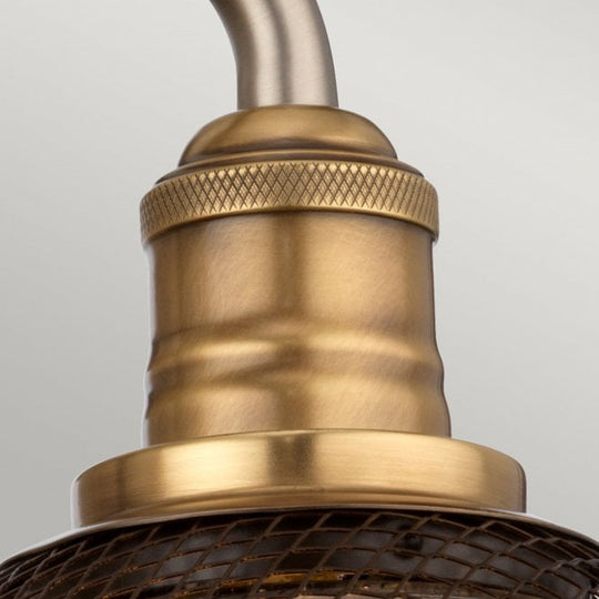 Rigby 2 Light Wall Light IP44 Antique Nickel With Clear Seeded Glass