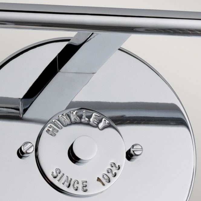 Rigby 2 Light Wall Light IP44 Polished Chrome With Clear Seeded Glass