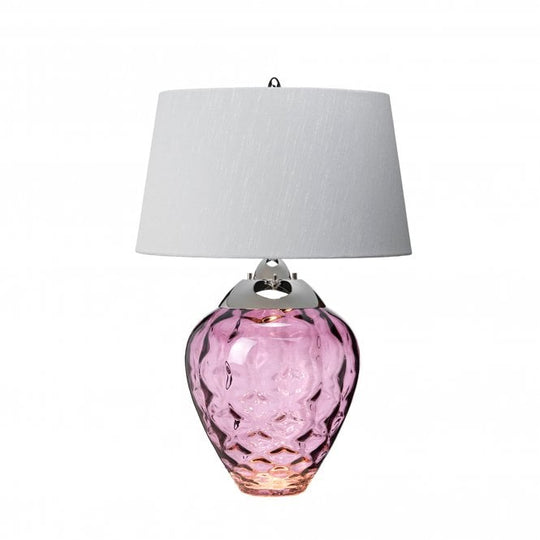 Samara Table Lamp Plum With Titanium (silver) Shade