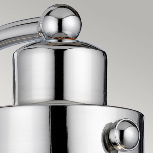 Scholar Single Bathroom Wall Light IP44 Polished Chrome