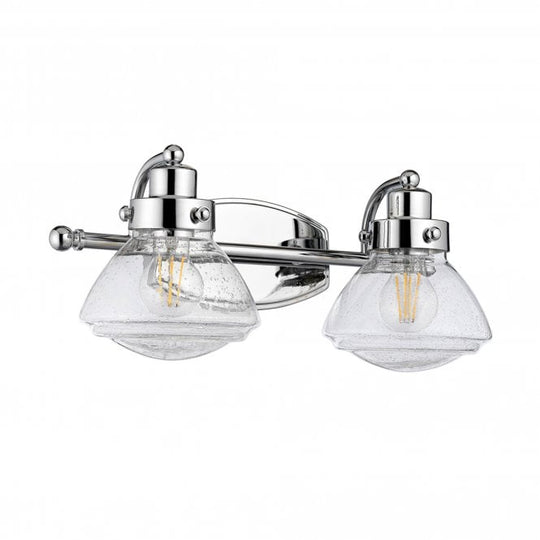 Scholar Double Bathroom Wall Light IP44 Polished Chrome