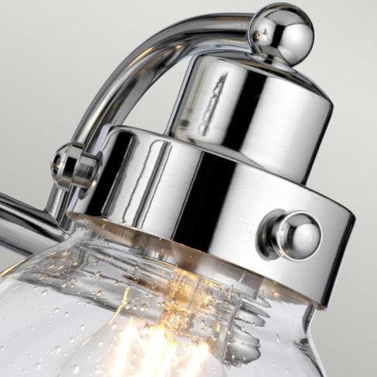 Scholar Double Bathroom Wall Light IP44 Polished Chrome