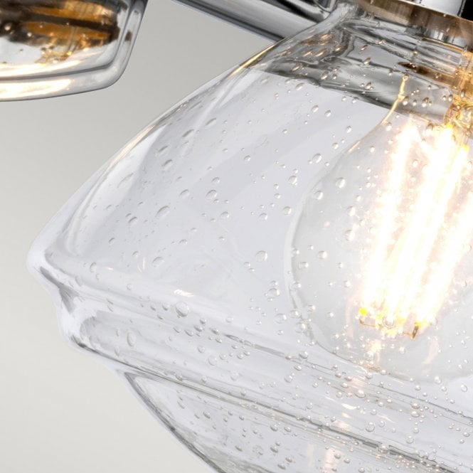 Scholar Double Bathroom Wall Light IP44 Polished Chrome