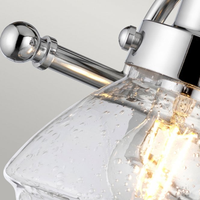 Scholar Double Bathroom Wall Light IP44 Polished Chrome