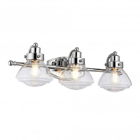Scholar 3 Light Bathroom Wall Light IP44 Polished Chrome