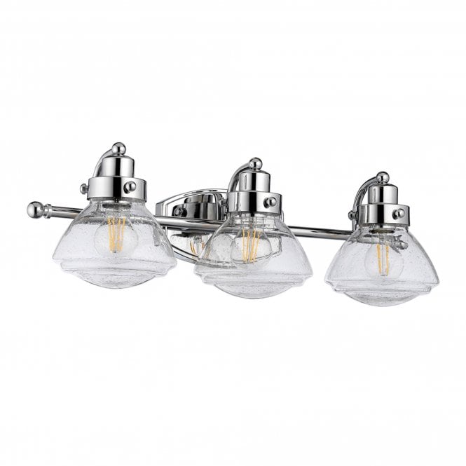Scholar 3 Light Bathroom Wall Light IP44 Polished Chrome