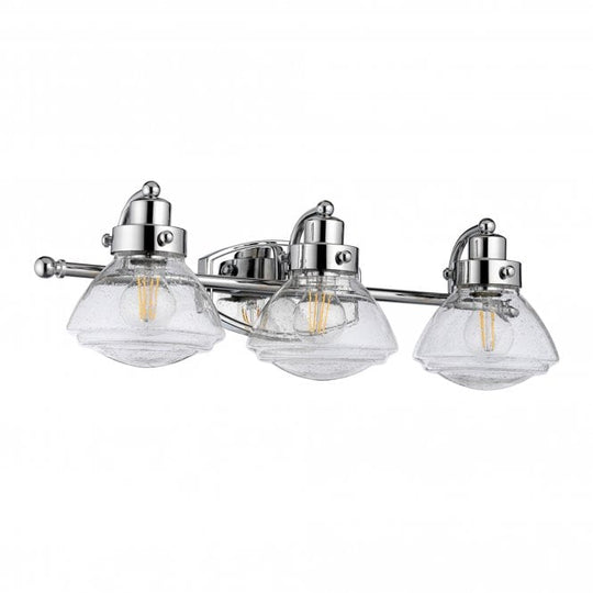 Scholar 3 Light Bathroom Wall Light IP44 Polished Chrome