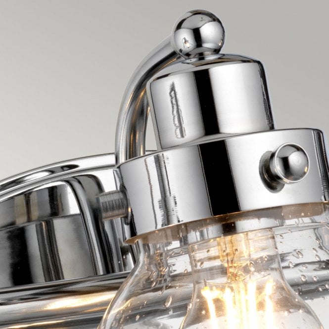 Scholar 3 Light Bathroom Wall Light IP44 Polished Chrome