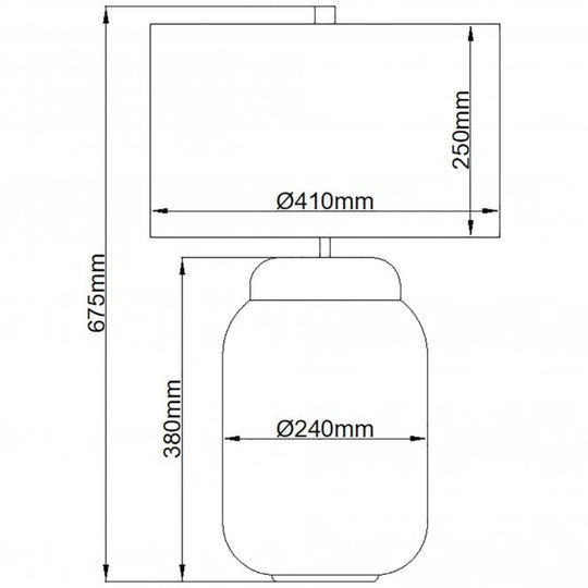 Sola 2 Light Table Lamp Polished Nickel with Titanium (silver) Shade