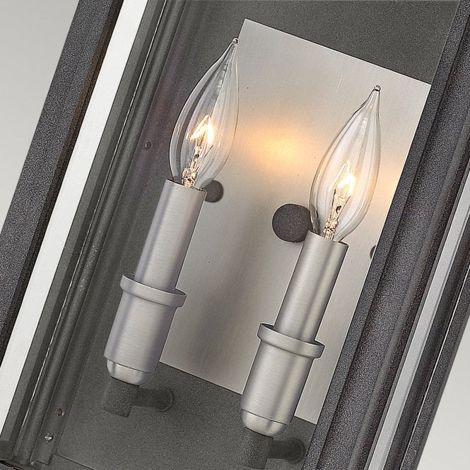 Sutcliffe 2 Light Medium Wall Lantern Aged Zinc