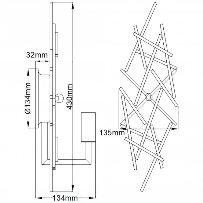 Taiko 1 Light Wall Light Olde Bronze