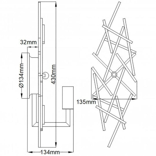 Taiko 1 Light Wall Light Olde Bronze