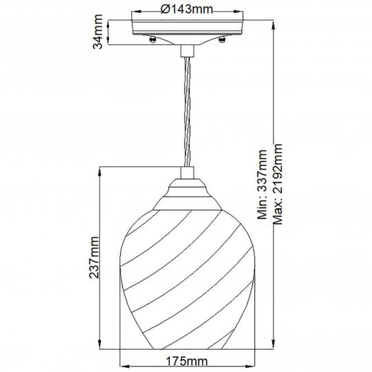 Tiber Amber Singe Pendant Brushed Brass