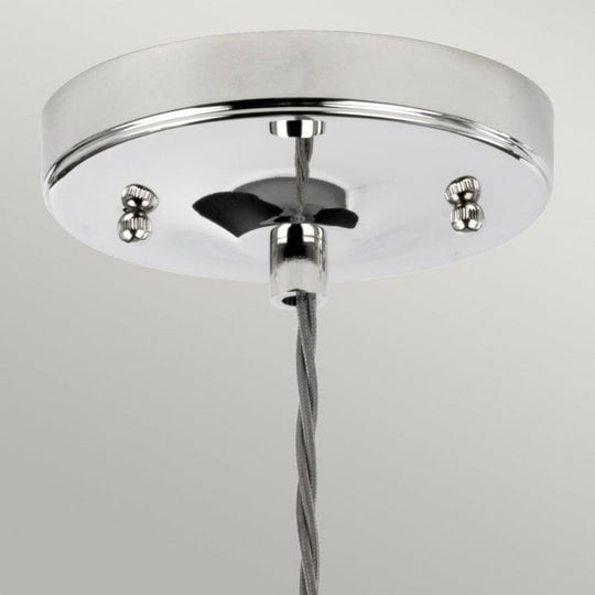 Tiber Clear Singe Pendant Polished Nickel