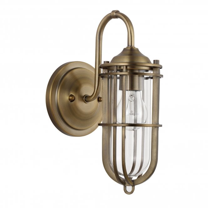 Urban Restoration 1 Light Wall IP44 Dark Antique Brass