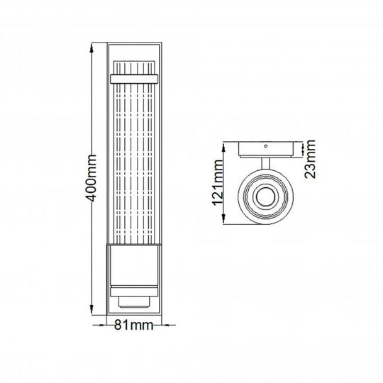 Wellington Single IP44 Barthroom Light Wall Aged Brass