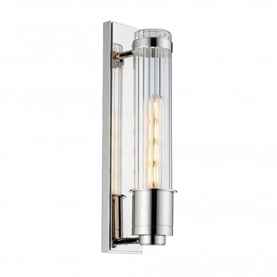 Wellington Single IP44 Barthroom Light Wall Polished Chrome