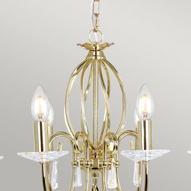 Aegean 8 Light Chandelier with a Polished Brass finish
