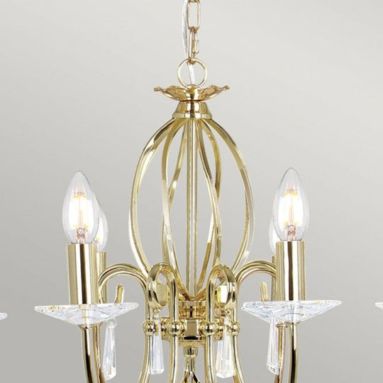 Aegean 8 Light Chandelier with a Polished Brass finish