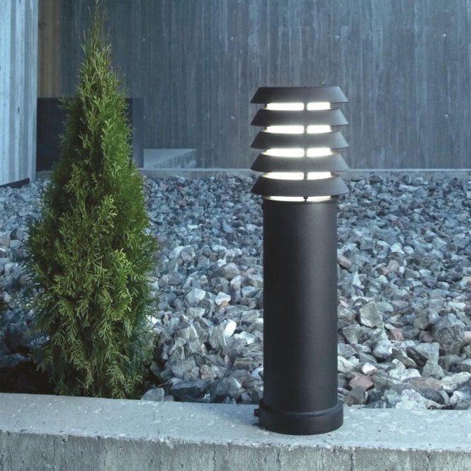 Alta Medium Bollard E27 Black