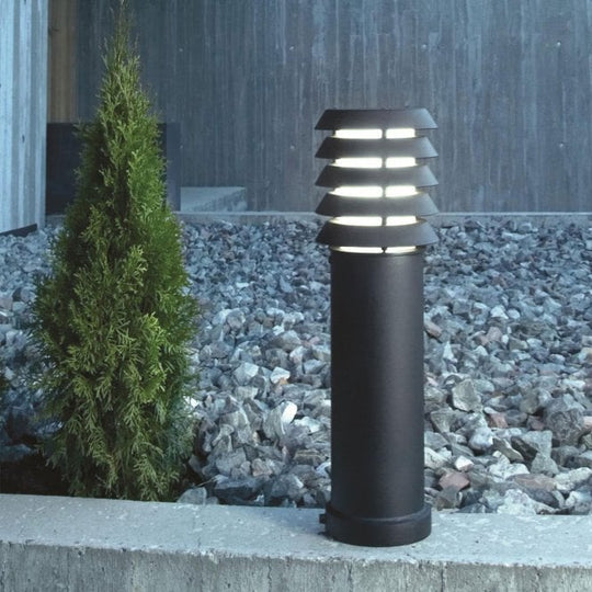 Alta Medium Bollard E27 Black
