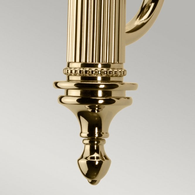 Bathroom Carroll1 wall light with a Polished Brass finish