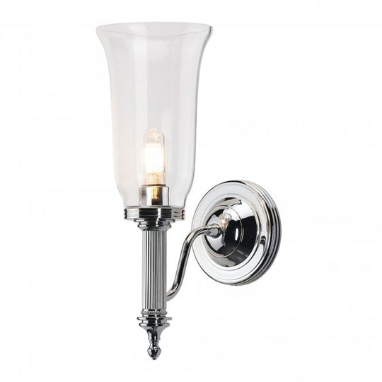 Bathroom Carroll2 wall light with a Polished Chrome finish