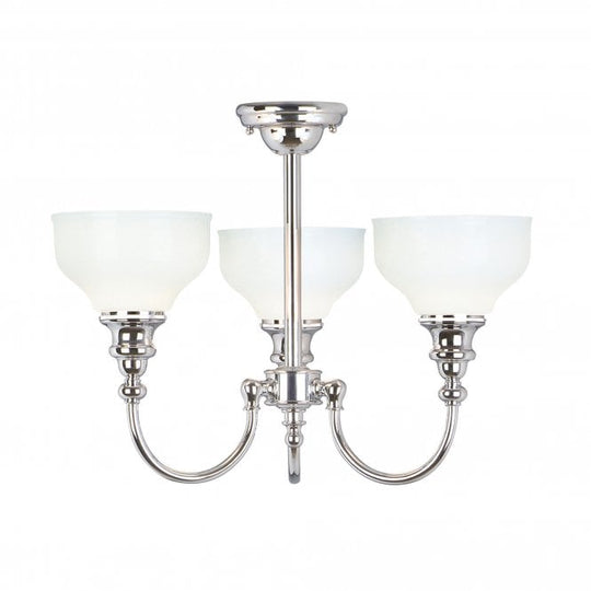Bathroom Cheadle 3 light Chandelier with a chrome finish