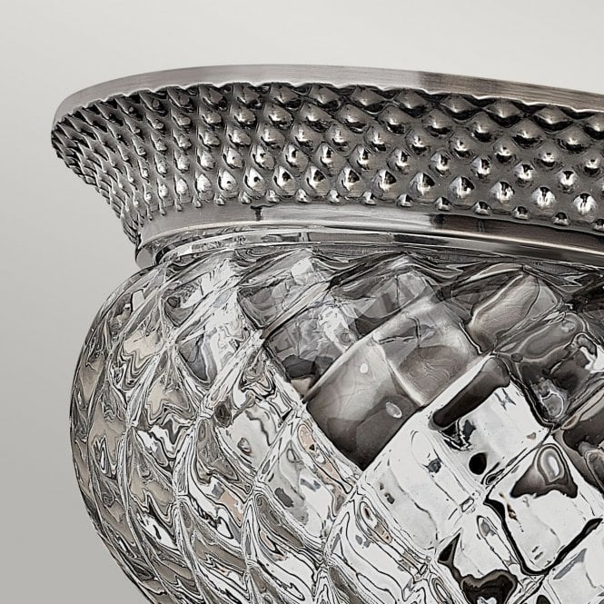 Plantation 2Lt Small Flush Polished Antique Nickel