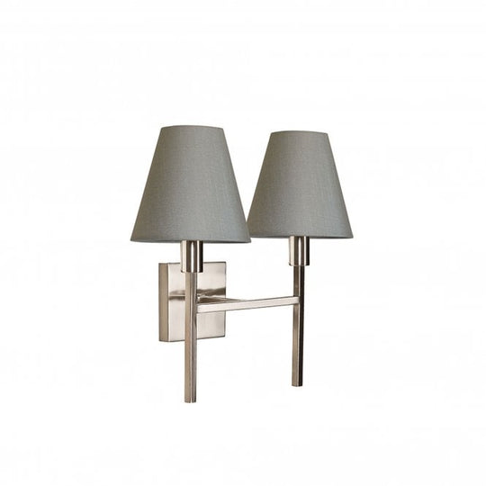 Lucerne Two Light Wall Light Brushed Nickel