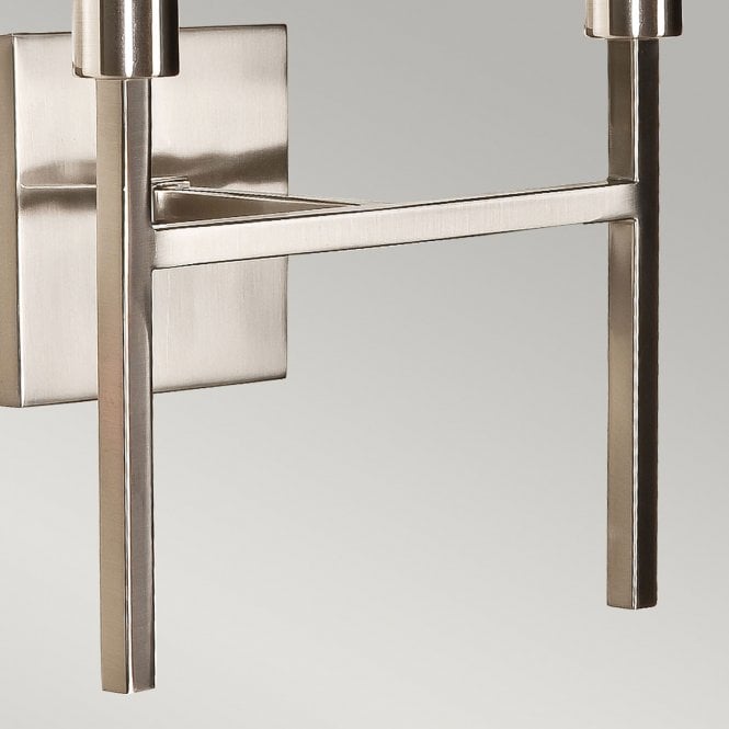 Lucerne Two Light Wall Light Brushed Nickel