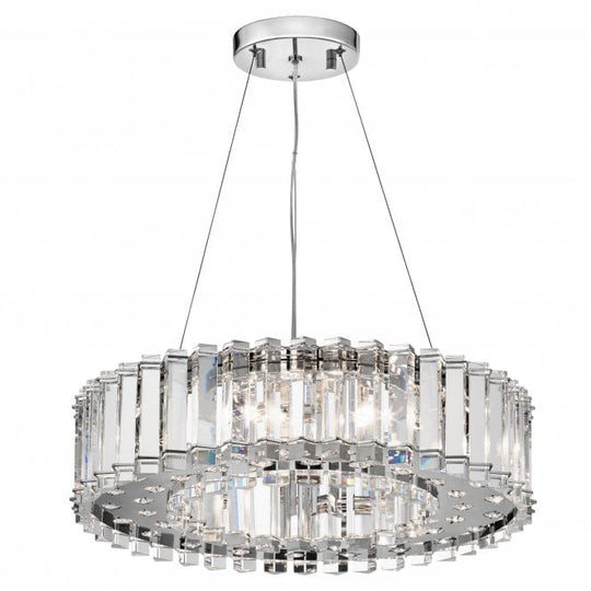 Crystal Skye 8Lt Chandelier Chrome