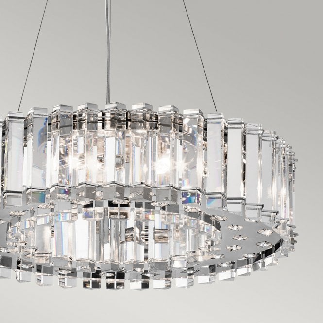 Crystal Skye 8Lt Chandelier Chrome