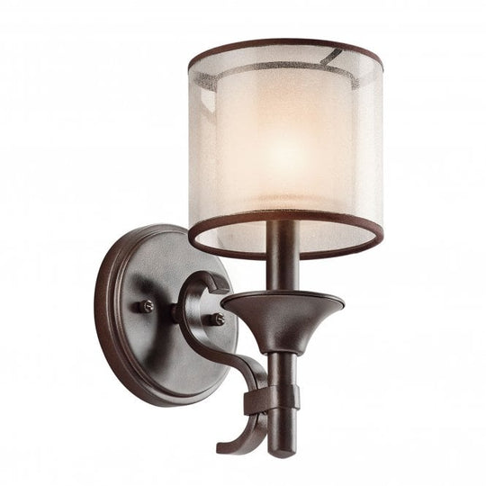 Lacey 1Lt Wall Light Mission Bronze