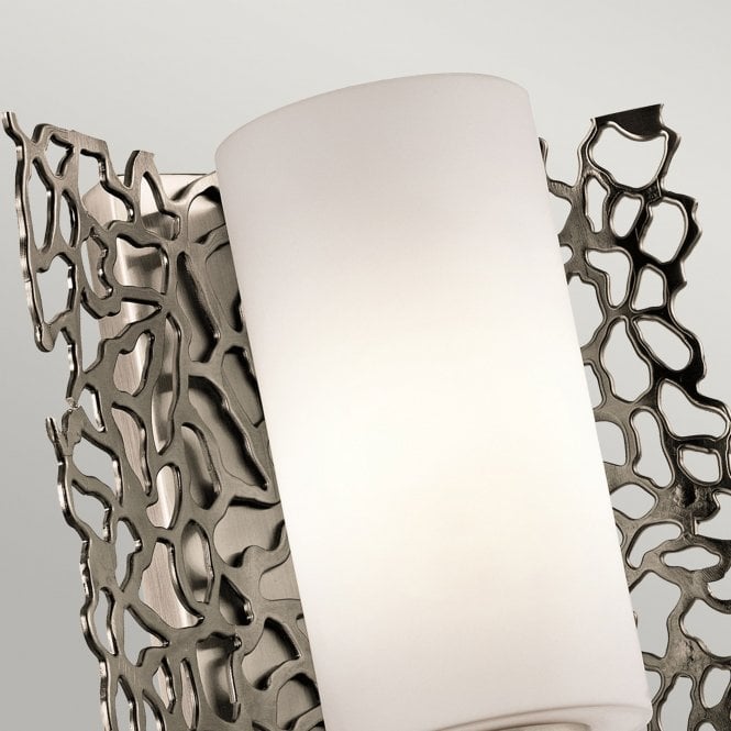 Silver Coral Wall Light Classic Pewter