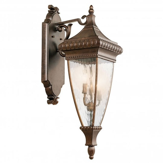 Venetian Rain Large Wall Lantern Brushed Bronze