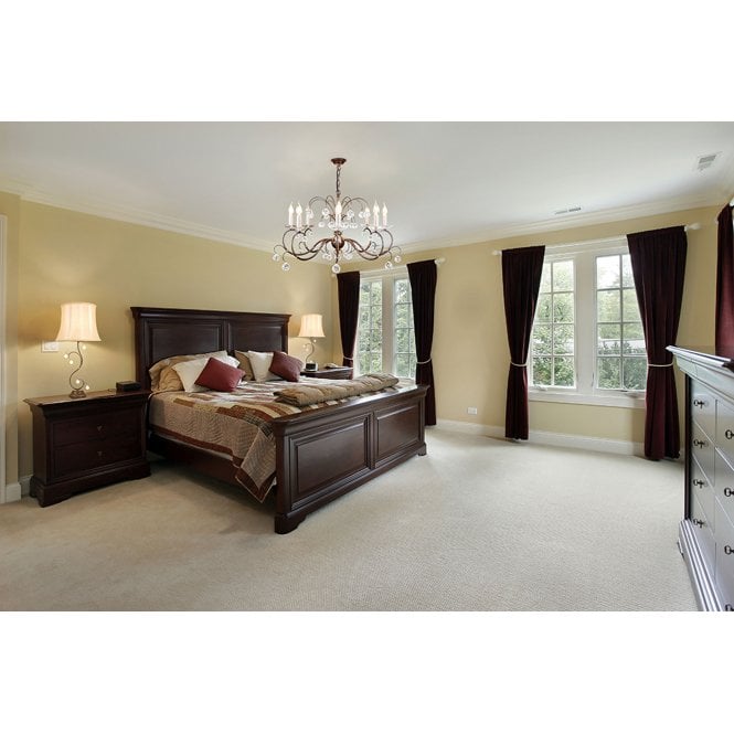 Lily 8 Light Chandelier in a Antique Bronze finish