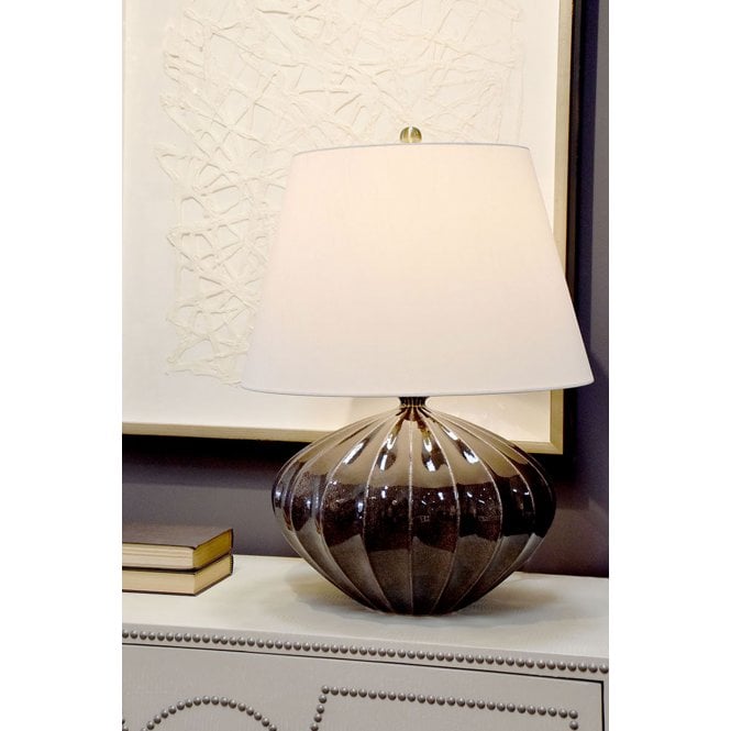 Ribbed Pumpkin Table Lamp