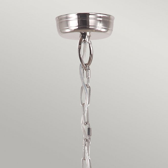Mansion House Chain Lantern with a Polished Nickel finish