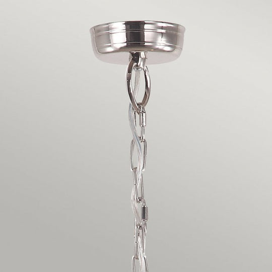 Mansion House Chain Lantern with a Polished Nickel finish