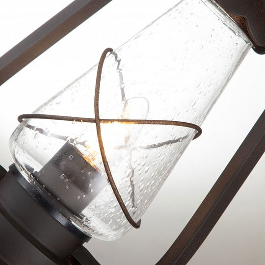 Miners Pedestal Lantern in an old bronze finish