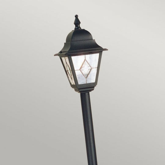Norfolk Pillar Lantern in a black finish