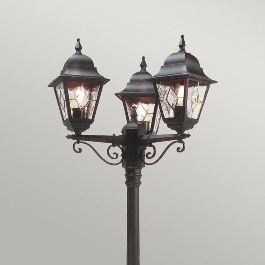 Norfolk Lamp Post in a black finish