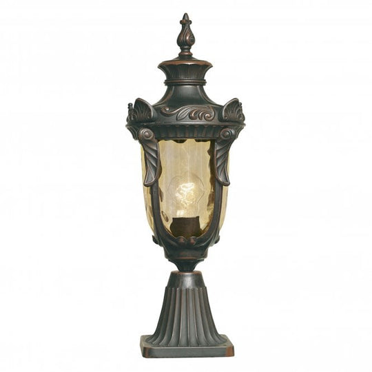 Philadelphia Pedestal Lantern Medium with and old bronze finish