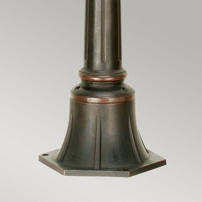 Philadelphia Pillar Lantern Medium with and old bronze finish