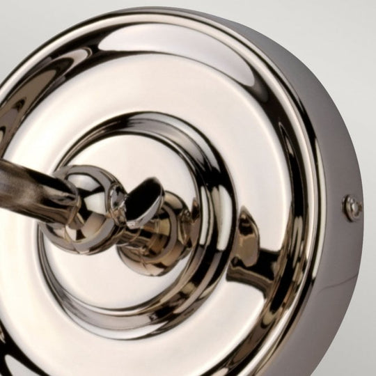 Provence Wall Light with a Polished Nickel finish